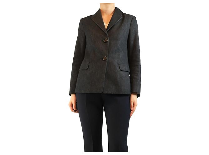 Autre Marque Black denim jacket - size UK 8