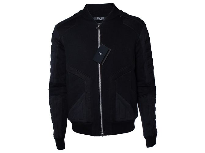 Balmain, Schwarzer Cardigan mit Mesh 