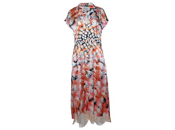 Temperley London, Cacti Kleid in Multicolour Mehrfarben
