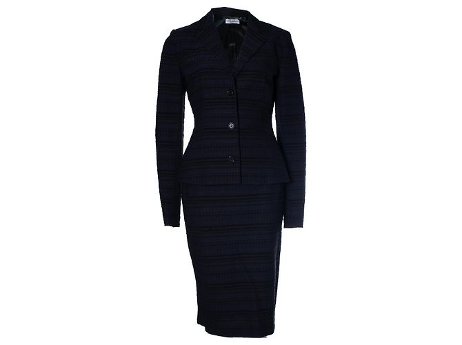 Dolce & Gabbana, completo strutturato nero e blu