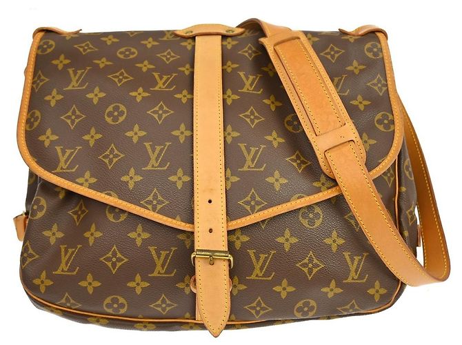 Bolsa Louis Vuitton Saumur em Canvas Monogram 35 Marrom