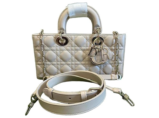 Dior Lady D-Joy Handtasche aus Lammleder - Beige