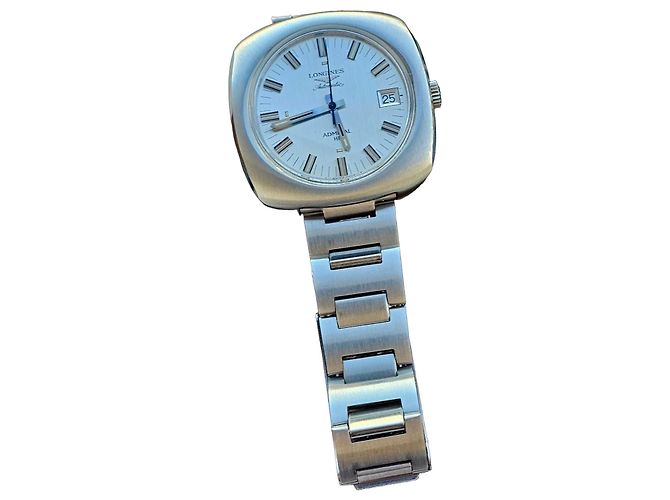 Reloj Longines Admiral HF Automático Hombre Plata Hardware de plata