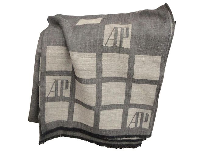 Sciarpa Audemars Piguet in lana e seta grigia Grigio