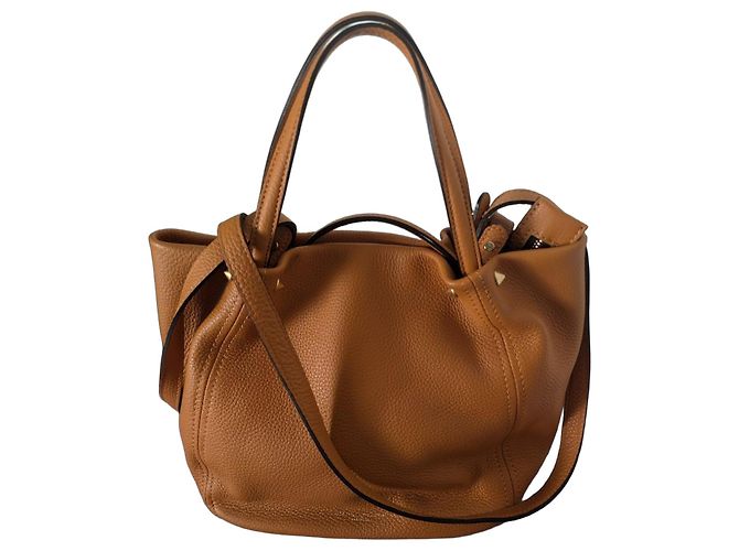 Gianni Chiarini Bolsa de mão em couro mostarda
