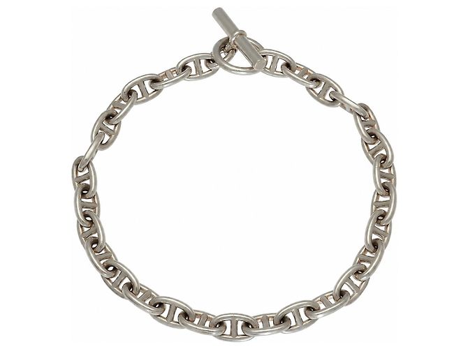 Hermès Chaîne d’Ancre GM Necklace in Solid Silver Silvery 