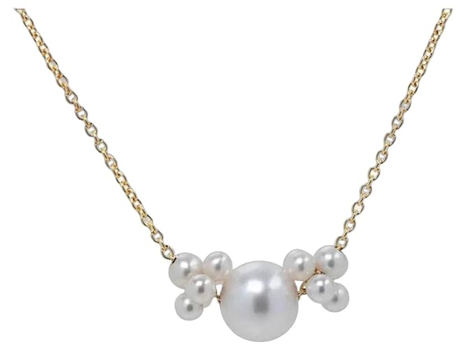 Autre Marque Sophie Bille Brahe Orangerie de Perles Pearl Necklace Golden 