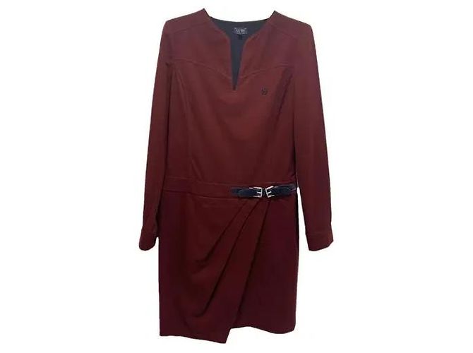 Armani Jeans Midikleid in Bordeaux