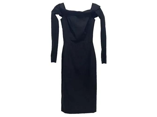 Preen by Thornton Bregazzi schulterfreies Midi-Kleid - Schwarz