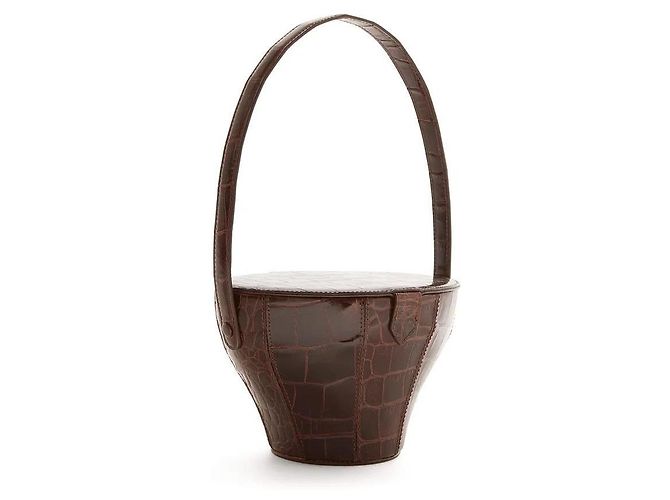 Staud Bolsa Moreau em couro Marrom