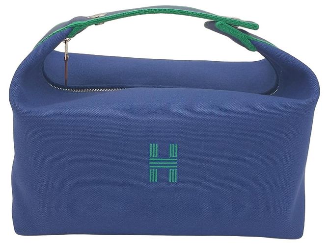 Hermès Bolsa Bride-a-Brac GM Azul Marinho Azul escuro