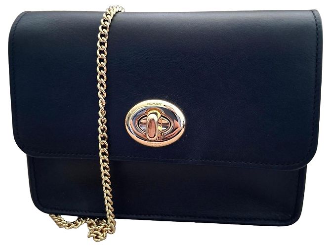 Coach Bowery Borsa Tracolla Pelle Nera Nero