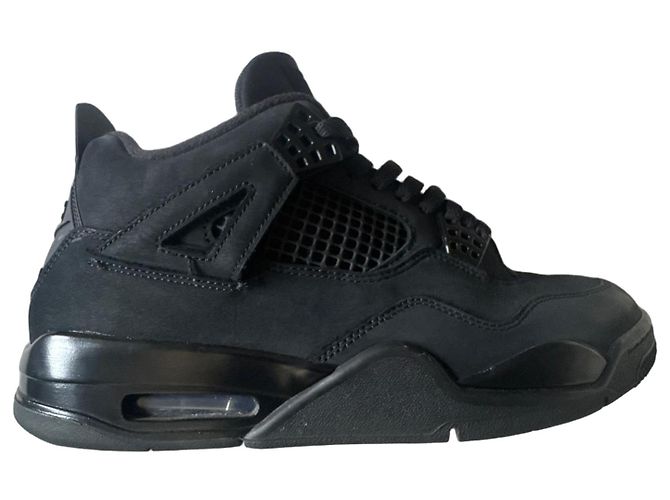 Autre Marque Nike Air Jordan 4 Retro Sneaker Schwarz