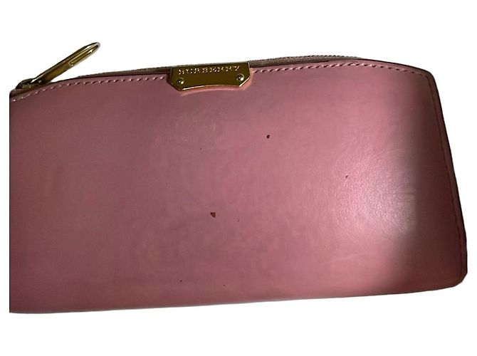 Cartera Burberry de piel rosa