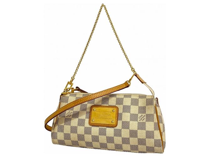 Louis Vuitton Damier Azur Eva Handtasche Weiß
