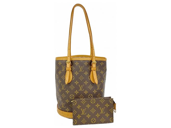 Bolso Tote Louis Vuitton Monogram Bucket PM Castaño