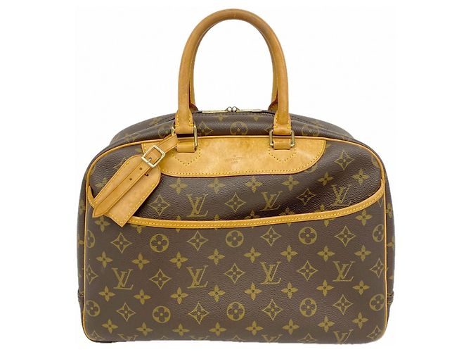 Borsa Louis Vuitton Monogram Deauville Marrone