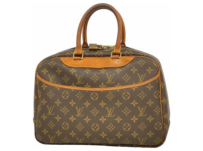 Borsa Louis Vuitton Monogram Deauville Marrone