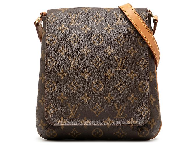 Louis Vuitton Marrom Monogram Musette Salsa PM Alça Curta