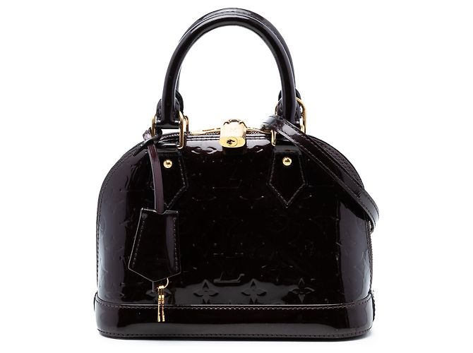 Louis Vuitton Alma BB em Monogram Vernis roxo
