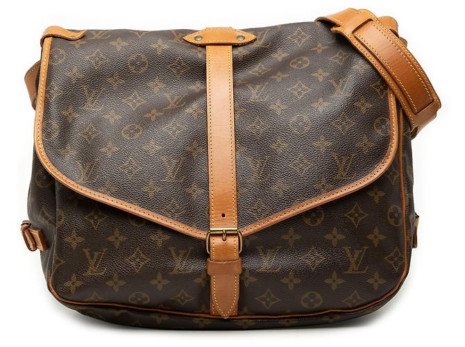Louis Vuitton Marron Monogram Saumur 35