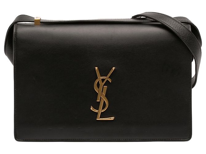 Borsa a tracolla Dylan in pelle di vitello nera Small di Saint Laurent Nero