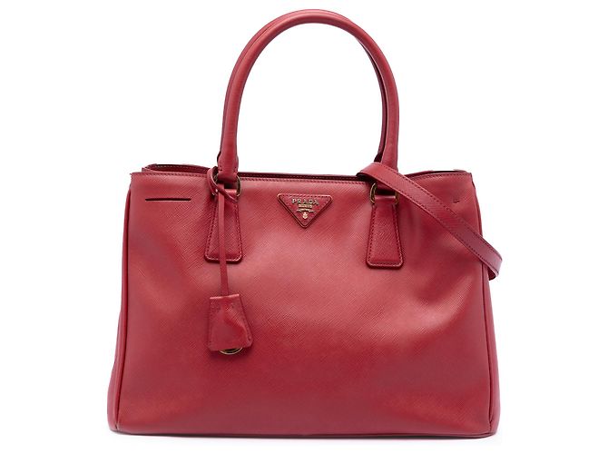 Borsa Prada Red Medium Saffiano Lux Galleria Rosso