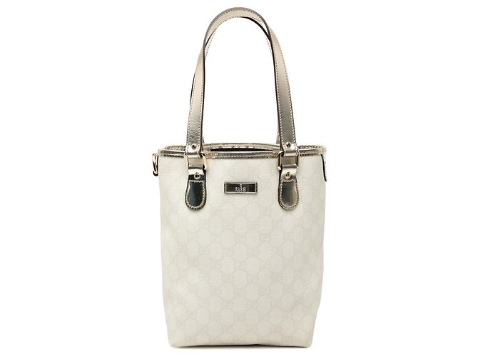 Tote GG Supreme bianco Gucci