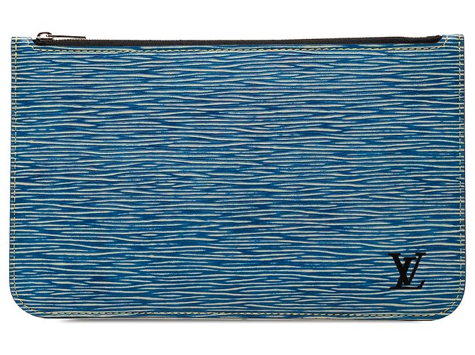 Pochette Louis Vuitton Neverfull en Epi Denim bleu