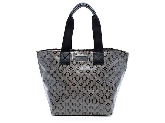 Tote GG Crystal Web gris Gucci Marron