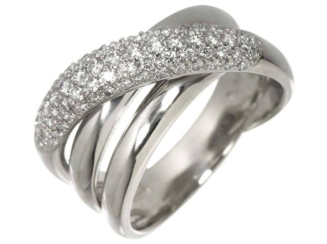 Diamond Céline Celine Platine Ring mit Diamanten
