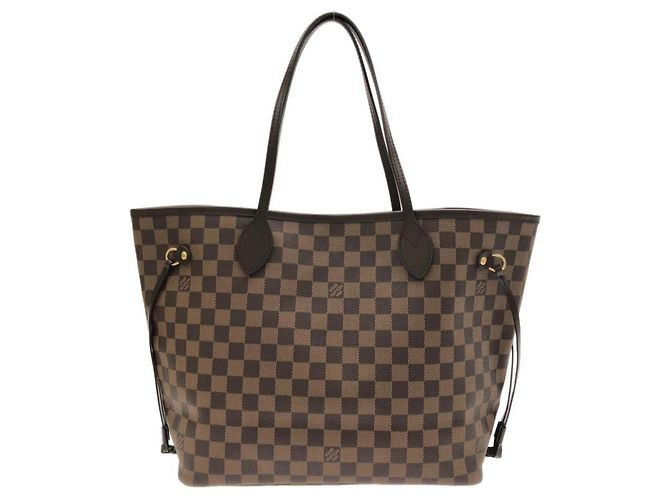 Louis Vuitton Damier Neverfull MM Handbag Pink Damier ebene