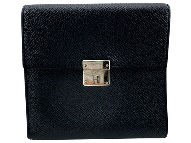 Hermès Hermes Click 12 Compact Wallet Blue