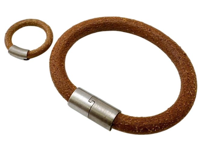 Ring Hermès Pulseira rígida Iota Hermes em marrom