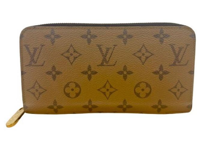 Louis Vuitton Monogram Reverse Zippy Long Wallet Brown