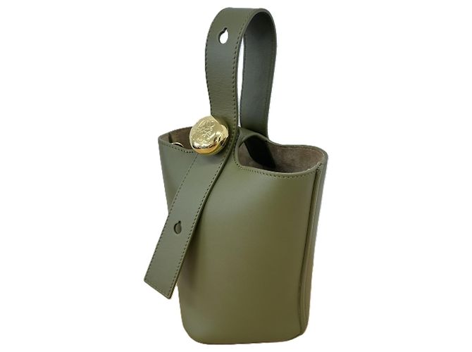 Borsa a Spalla Loewe Pebble Cachi Verde oliva