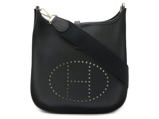 Hermès Borsa a tracolla Hermes Evelyne II in pelle nera Nero