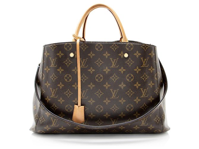 Tote Montaigne GM em canvas Monogram Louis Vuitton Marrom