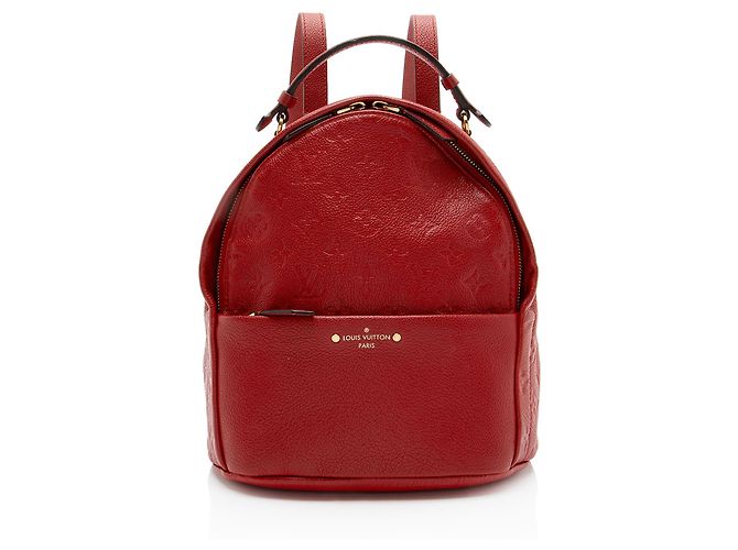 Mochila Louis Vuitton Monogram Empreinte Sorbonne Roja