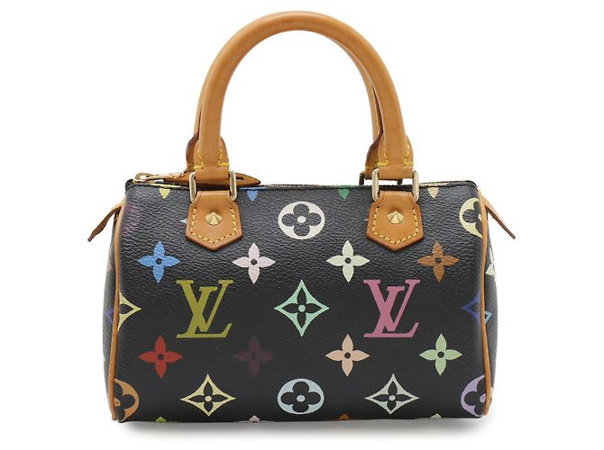 Sac à main Louis Vuitton Monogram Multicolor Mini Speedy Noir