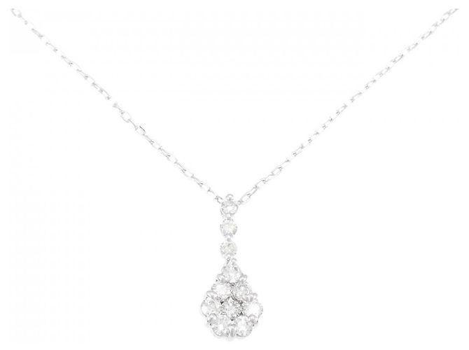 Autre Marque Collar de Diamante Au750 Plata
