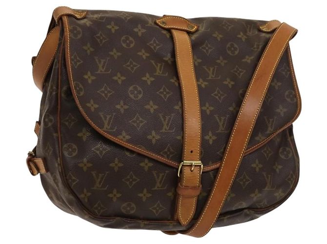 Louis Vuitton Saumur Monogram Canvas 35 Marrone