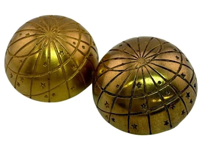 Hermès Orecchini a clip Globe Zodiac Hermes D'oro 