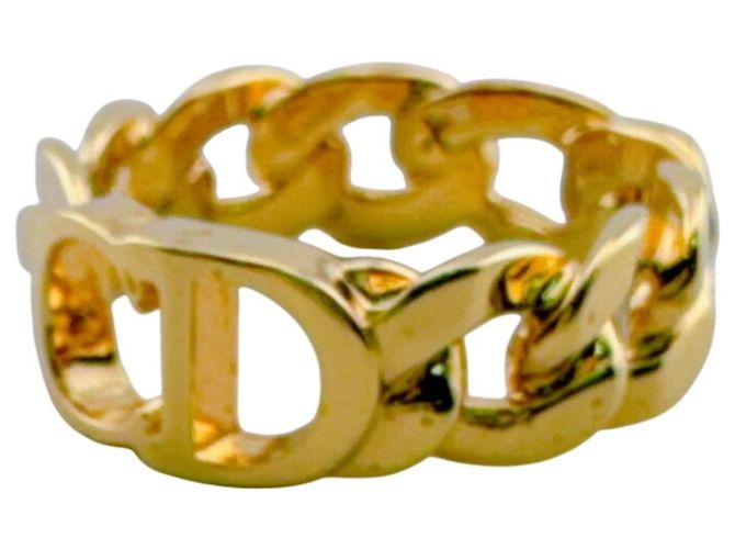Christian Dior CD Logo Ring Golden