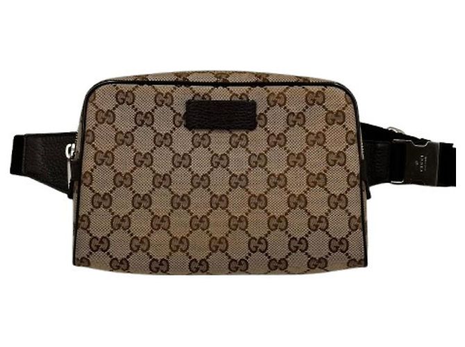 Borsa a tracolla Gucci GG Canvas Marrone