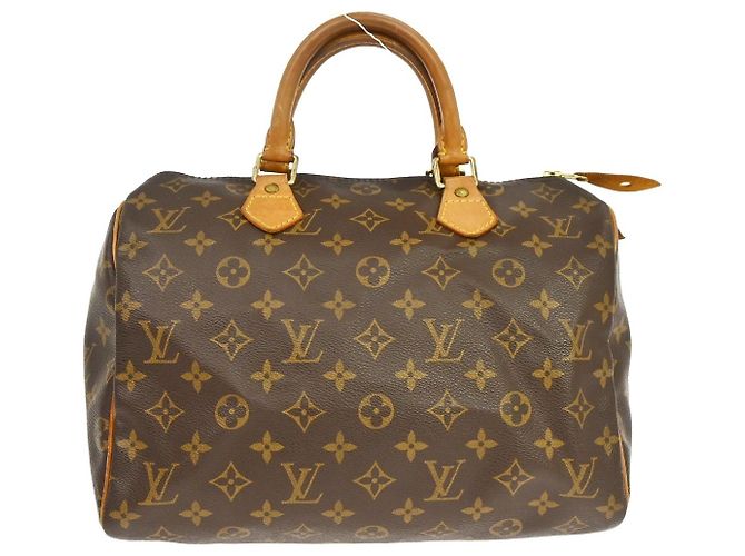 Sac à main Louis Vuitton Speedy Monogram Canvas 30 Marron