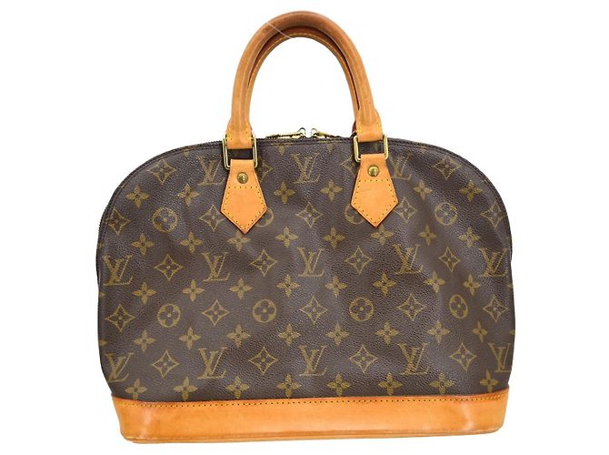 Borsa Louis Vuitton Alma Monogram Canvas PM Marrone