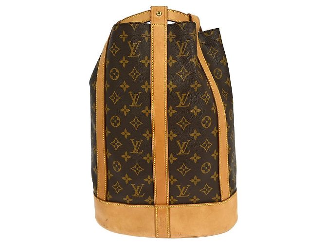 Mochila Louis Vuitton Randonnee Monogram Canvas PM Marrom
