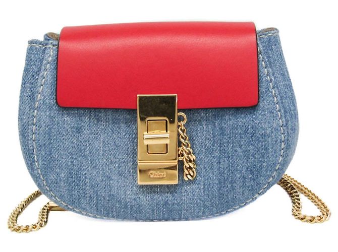 Chloé Mochila bandolera mini de cuero Chloe Drew Multicolor