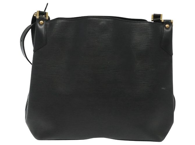 Borsa Louis Vuitton Mandara in pelle Epi MM Nero